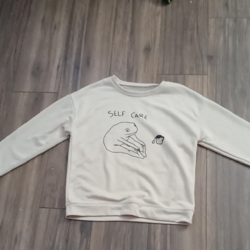 Self Care Graphic Sweatshirt - Cream